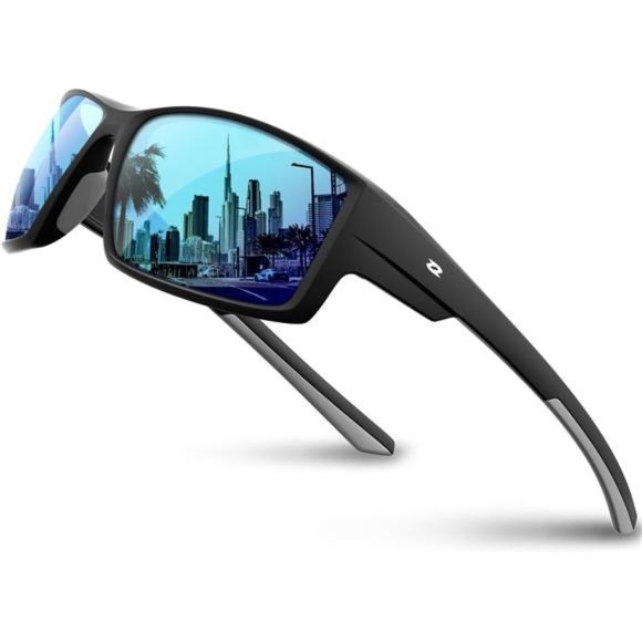 Polarized Sports Sunglasses Driving shades For Men Women TR90 Unbreakable - Picture 1 of 6